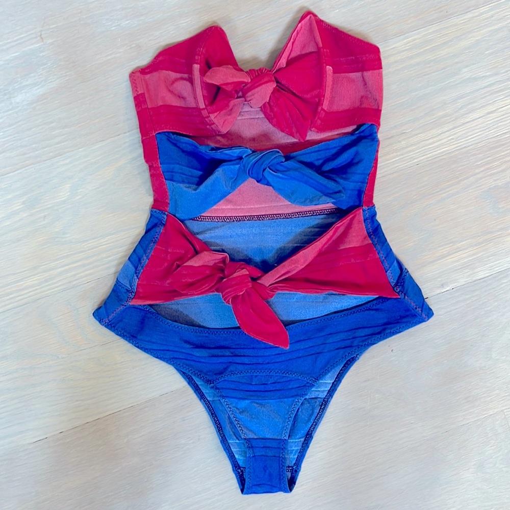 Lisa Marie Fernandez Women triple bow Swimsuit size M